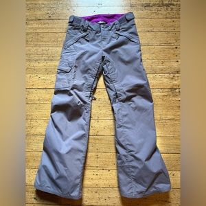 NorthFace Insulated Freedom Pants. Size Small. Gray.